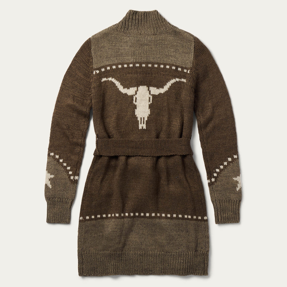 Steer & Star Belted Cardigan Brown | Stetson
