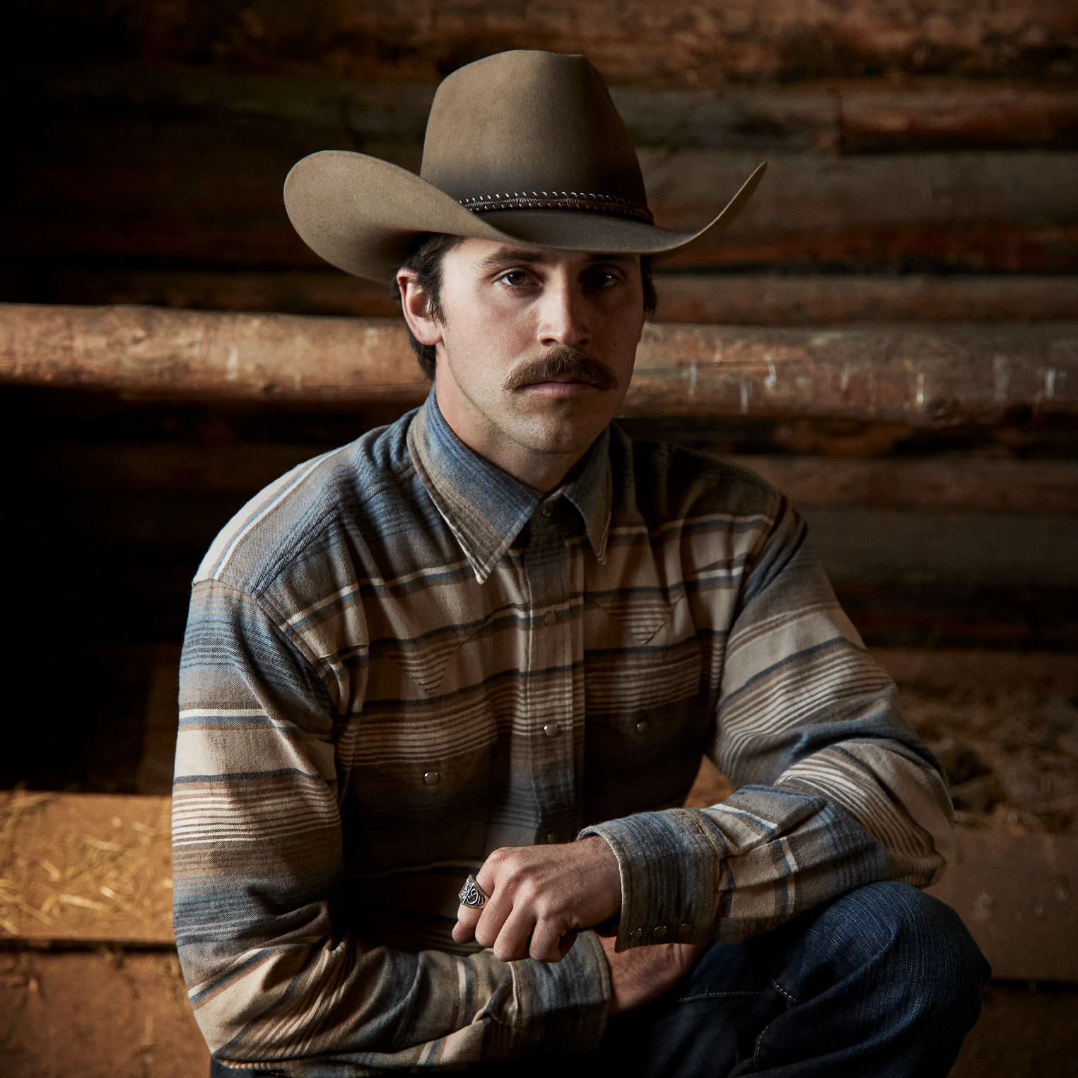 Acoustic 6X Cowboy Hat - Pinch Front Crown Driftwood | Stetson