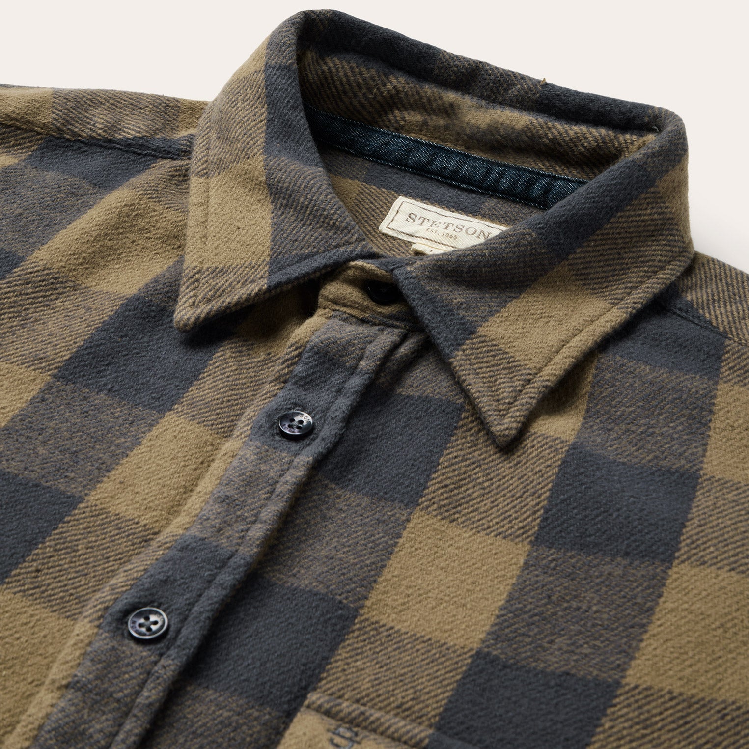 Buffalo Check Flannel Shirt Brown | Stetson