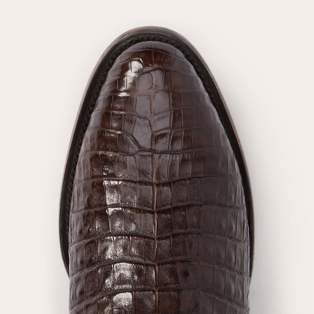 Holliday Caiman Boots Tobacco | Stetson