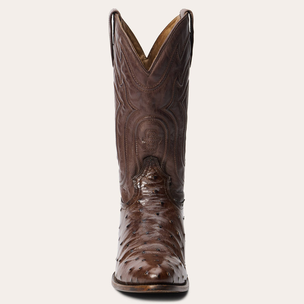 Chisholm Ostrich Boots Tobacco | Stetson
