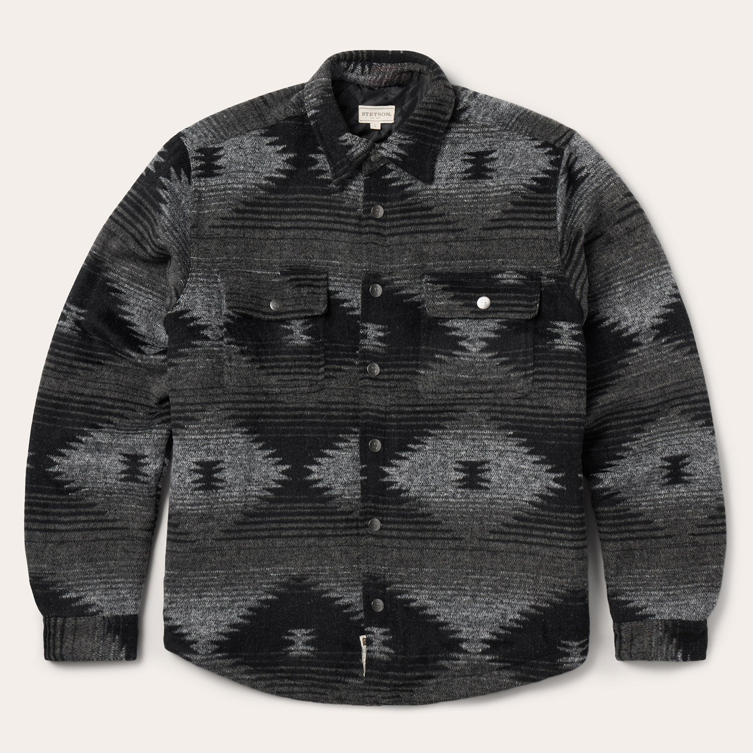 Southwestern Flannel Jacket Black | Stetson