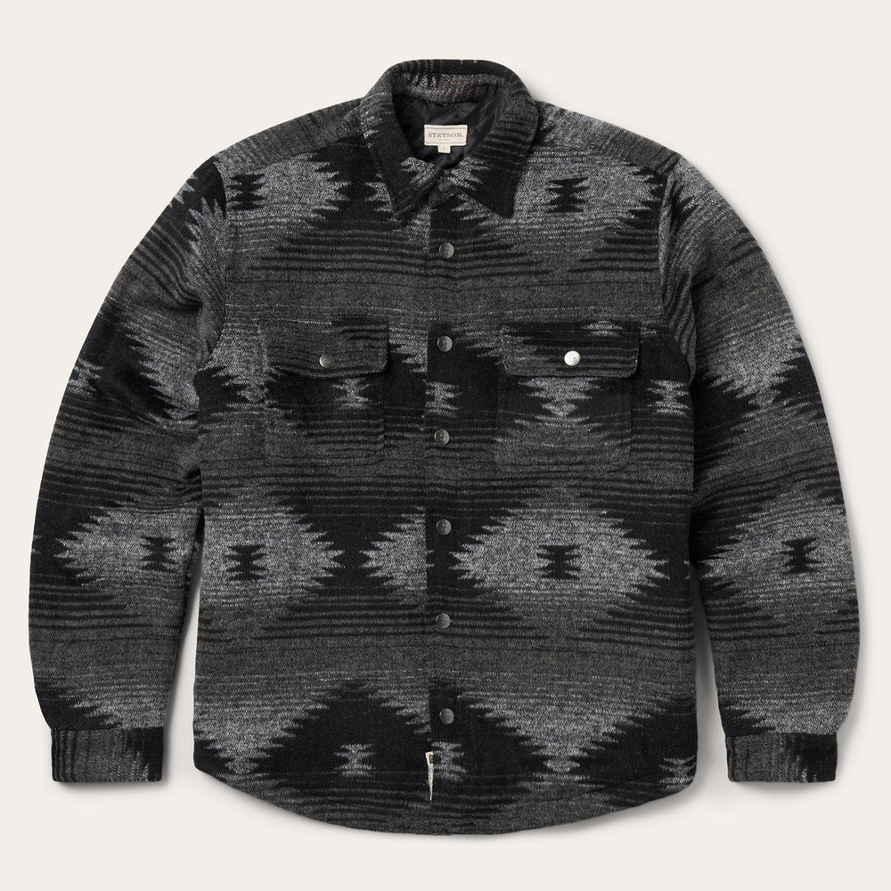 Southwestern Flannel Jacket Black | Stetson