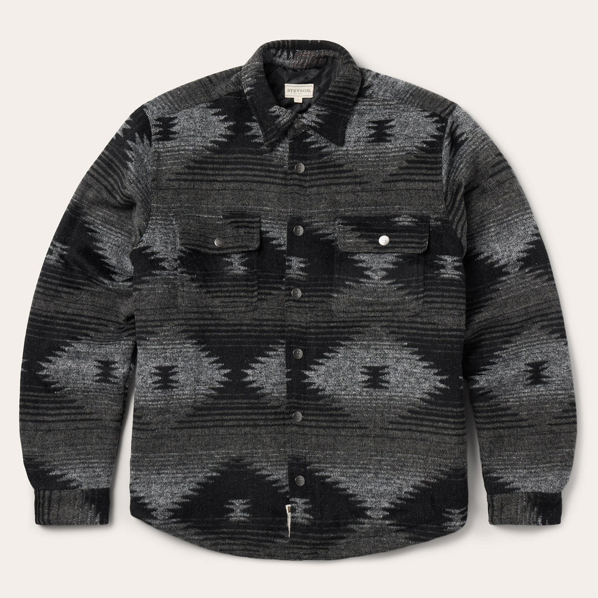 Southwestern Flannel Jacket Black | Stetson