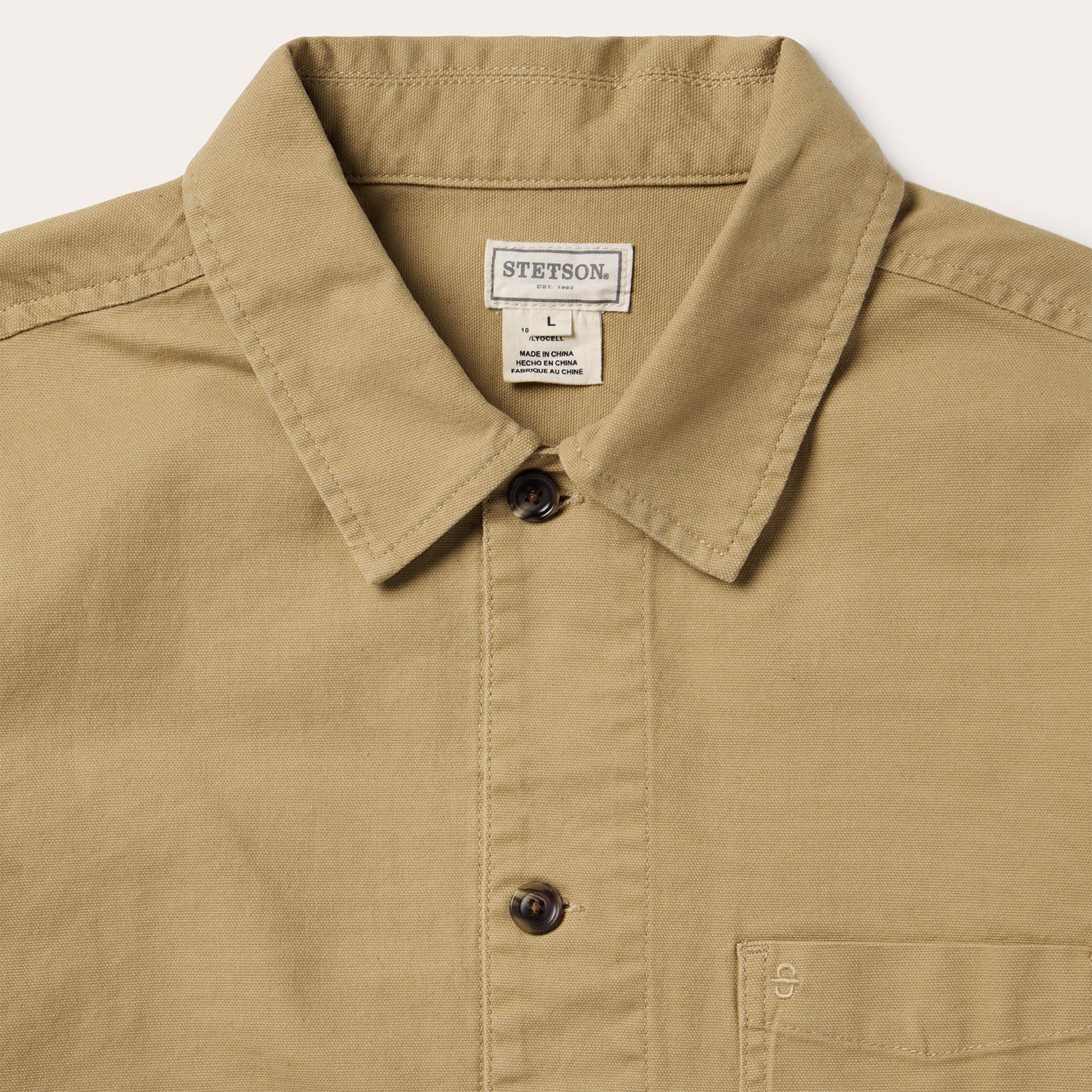 Three Pocket Shirt Jacket Tan | Stetson