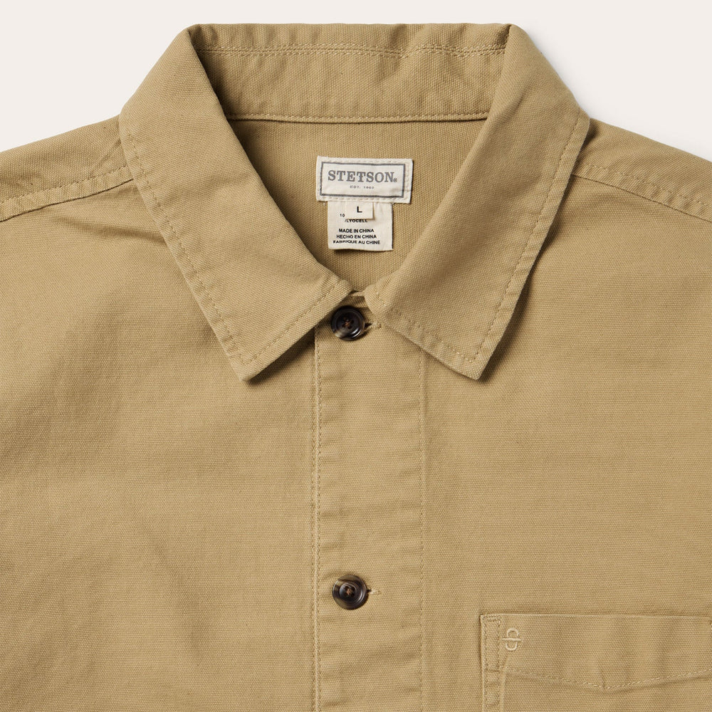 Three Pocket Shirt Jacket Tan | Stetson