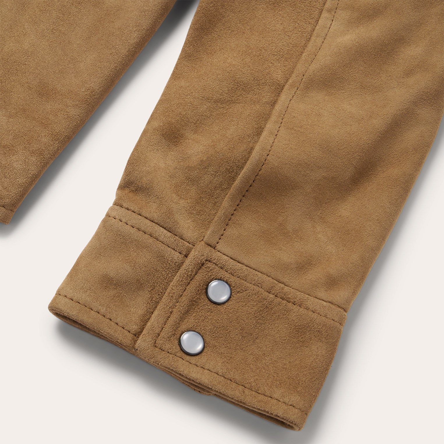 Suede Leather Shirt Jacket Brown | Stetson