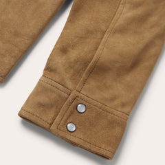Suede Leather Shirt Jacket Brown | Stetson
