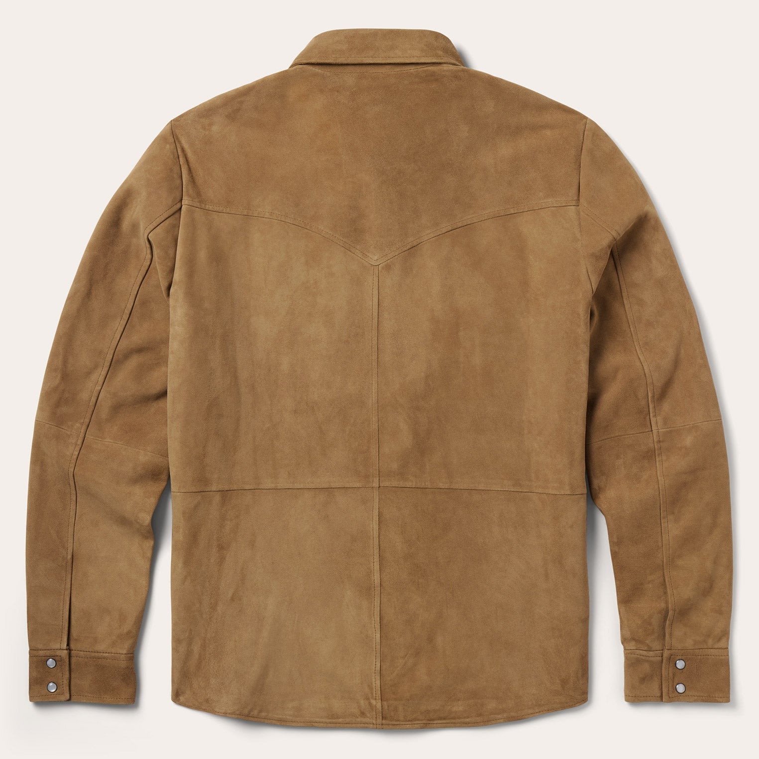 Suede Leather Shirt Jacket Brown | Stetson