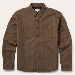 Herringbone Shirt Jacket Brown | Stetson