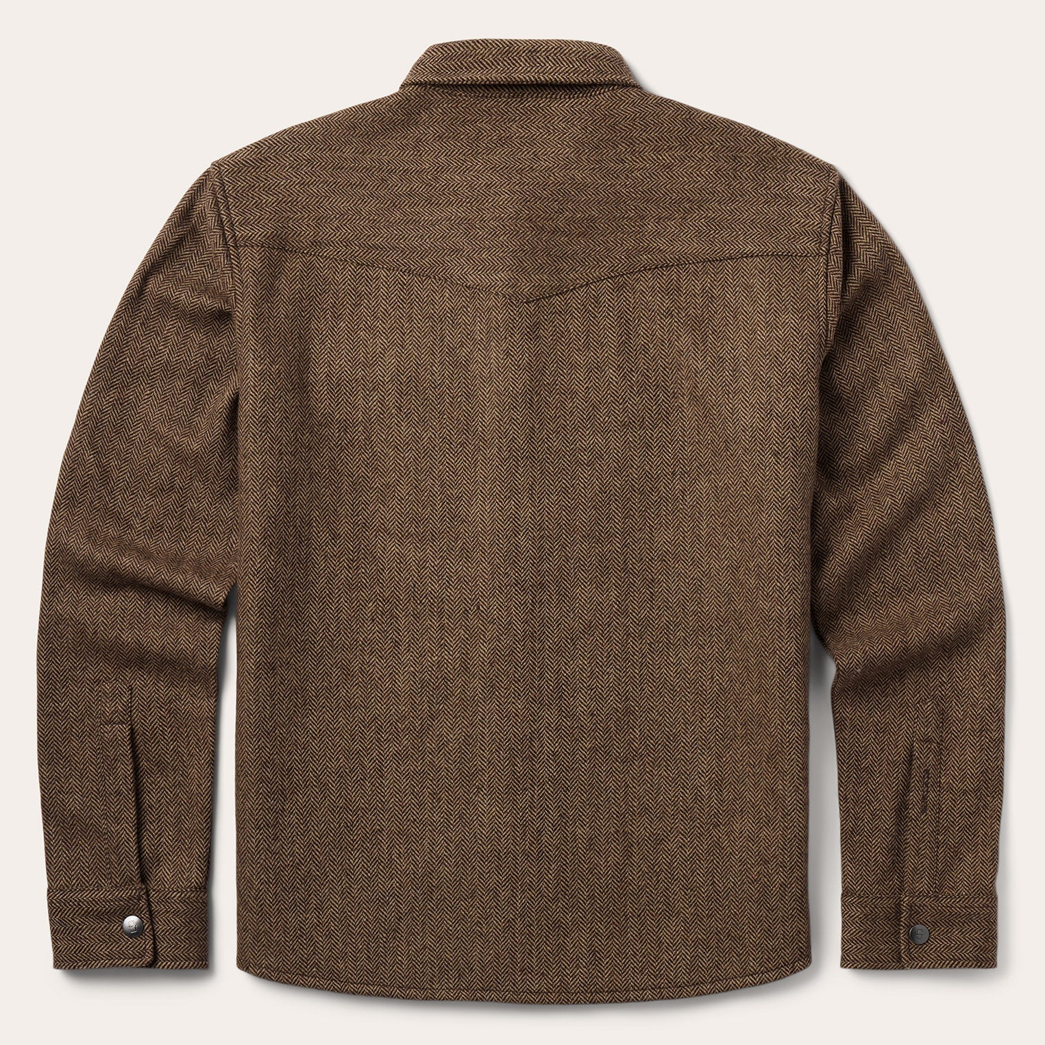 Herringbone Shirt Jacket Brown | Stetson