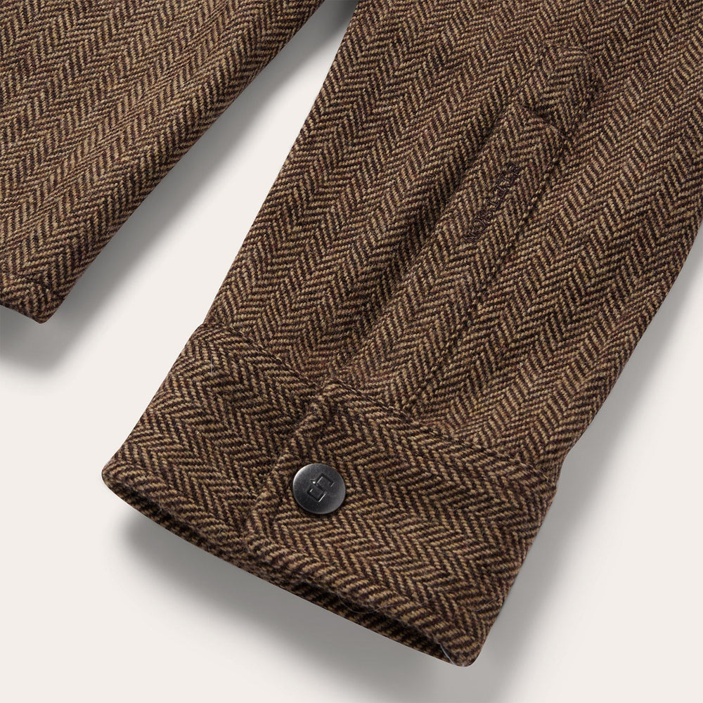Herringbone Shirt Jacket Brown | Stetson