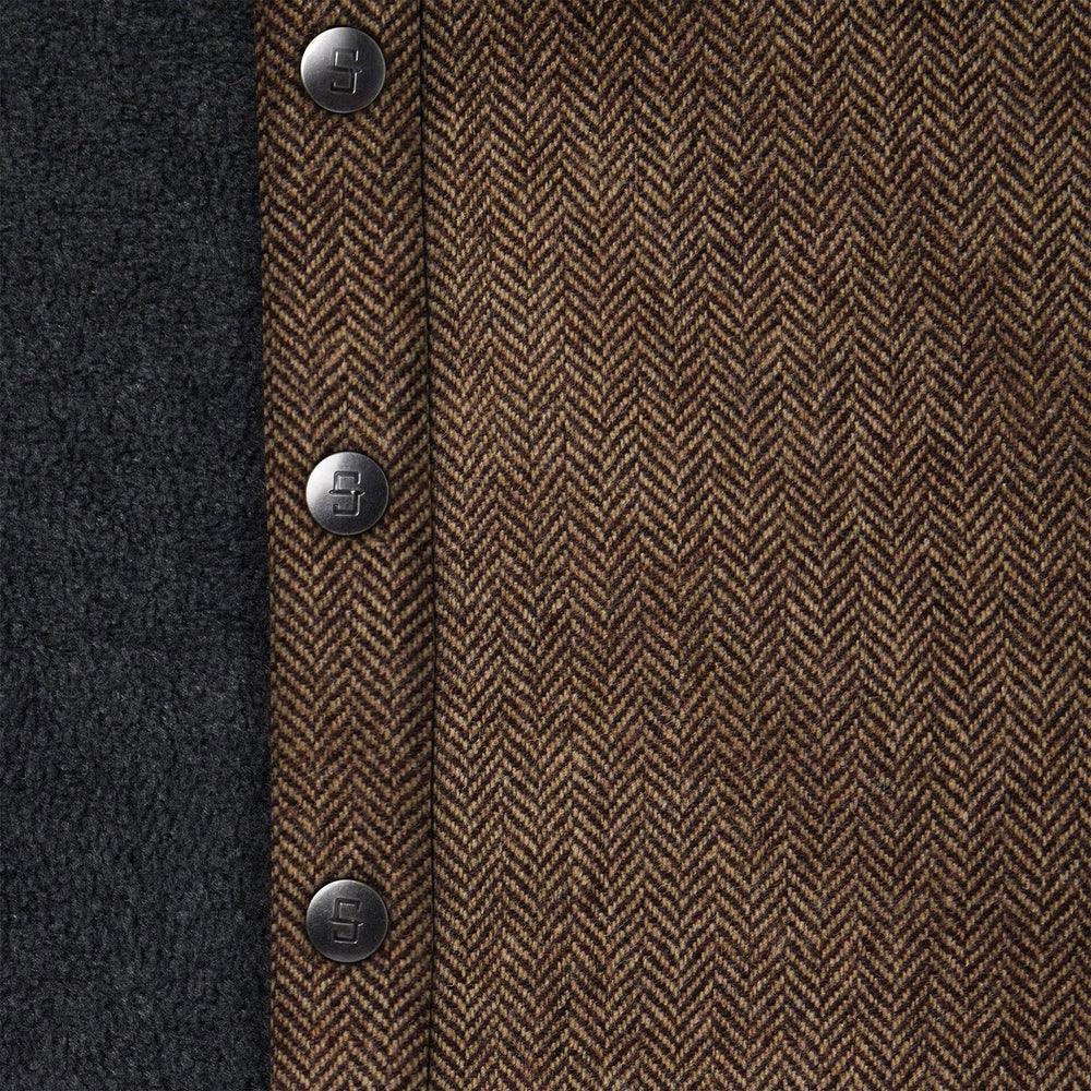 Herringbone Shirt Jacket Brown | Stetson