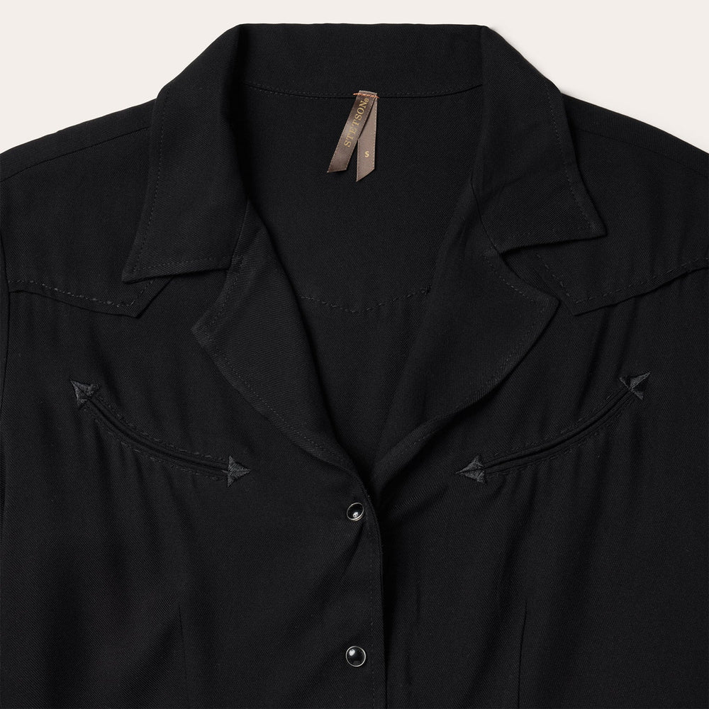 Twill Western Dress Black | Stetson