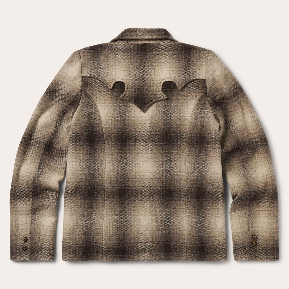 Wool Plaid Western Blazer Brown | Stetson