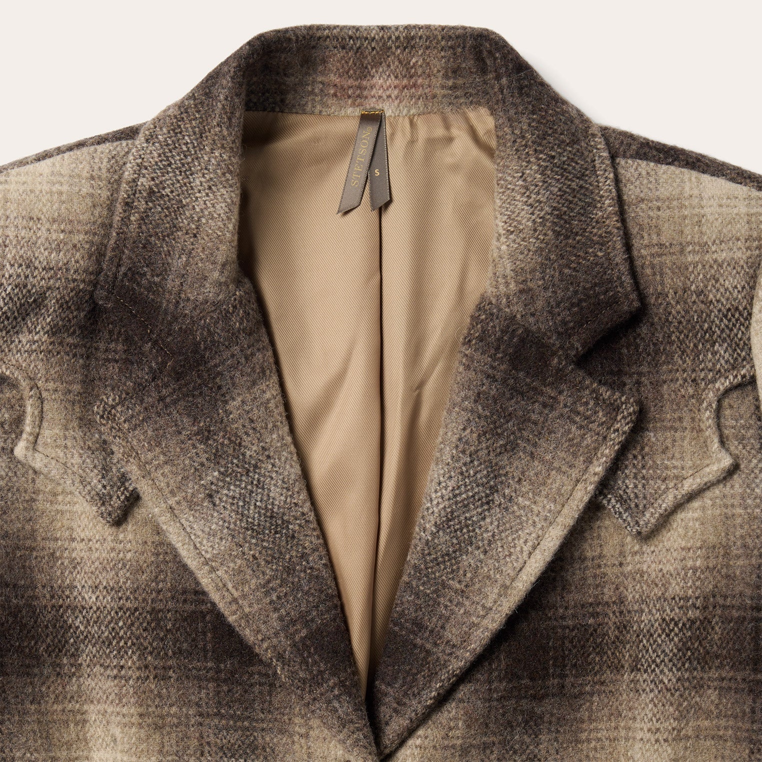 Wool Plaid Western Blazer Brown | Stetson