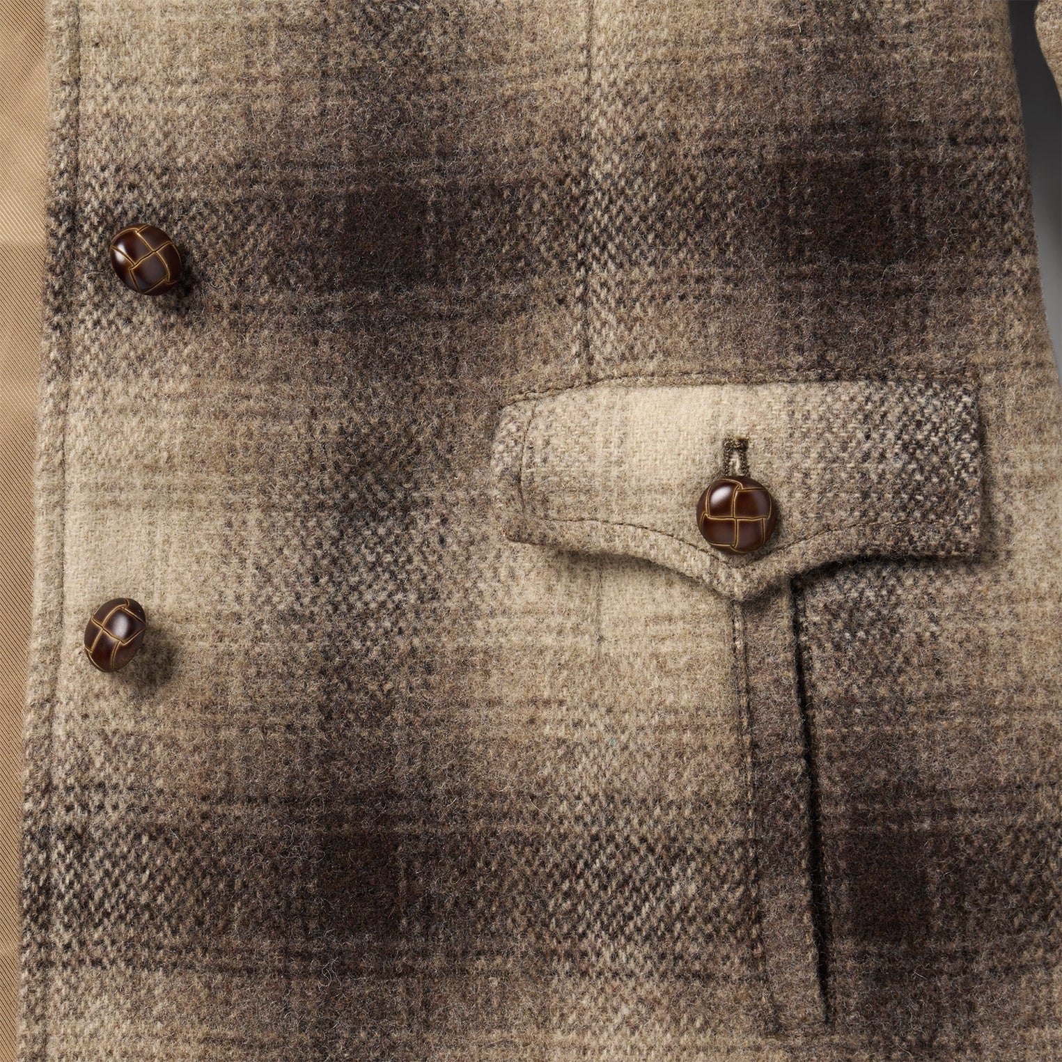 Wool Plaid Western Blazer Brown | Stetson
