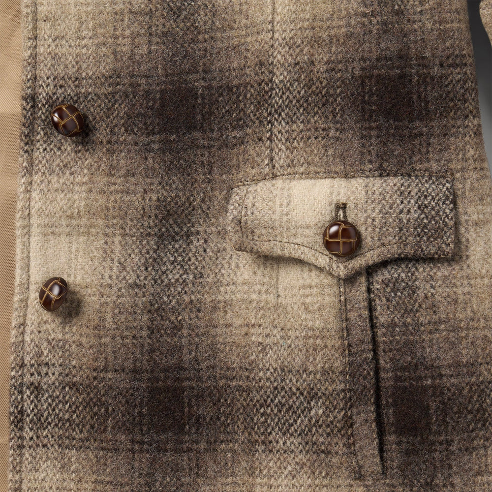 Wool Plaid Western Blazer Brown | Stetson