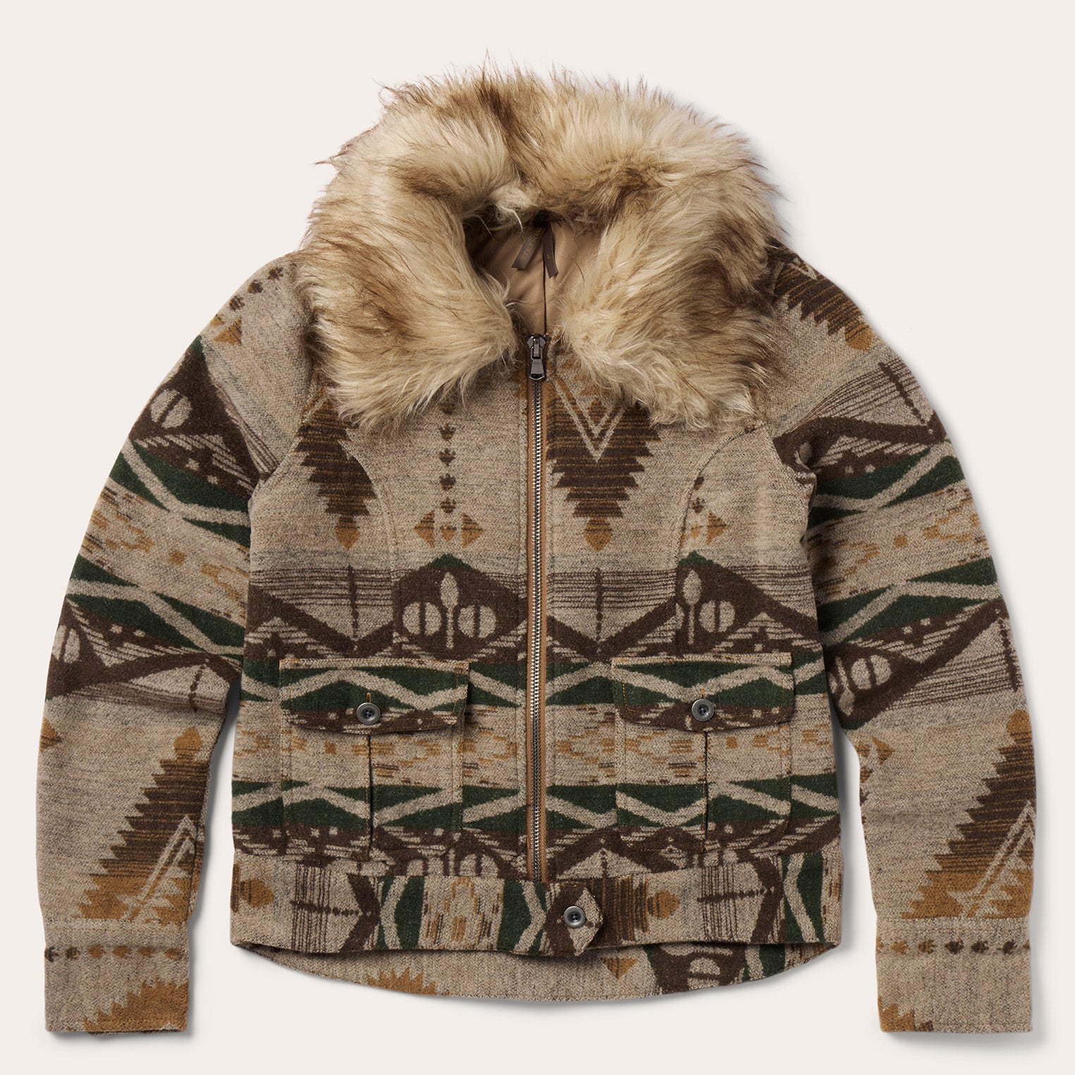 Southwestern Flannel Jacket Brown | Stetson