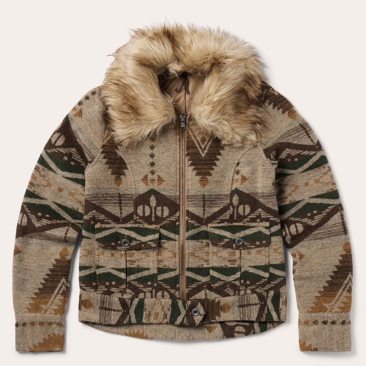 Southwestern Flannel Jacket Brown | Stetson