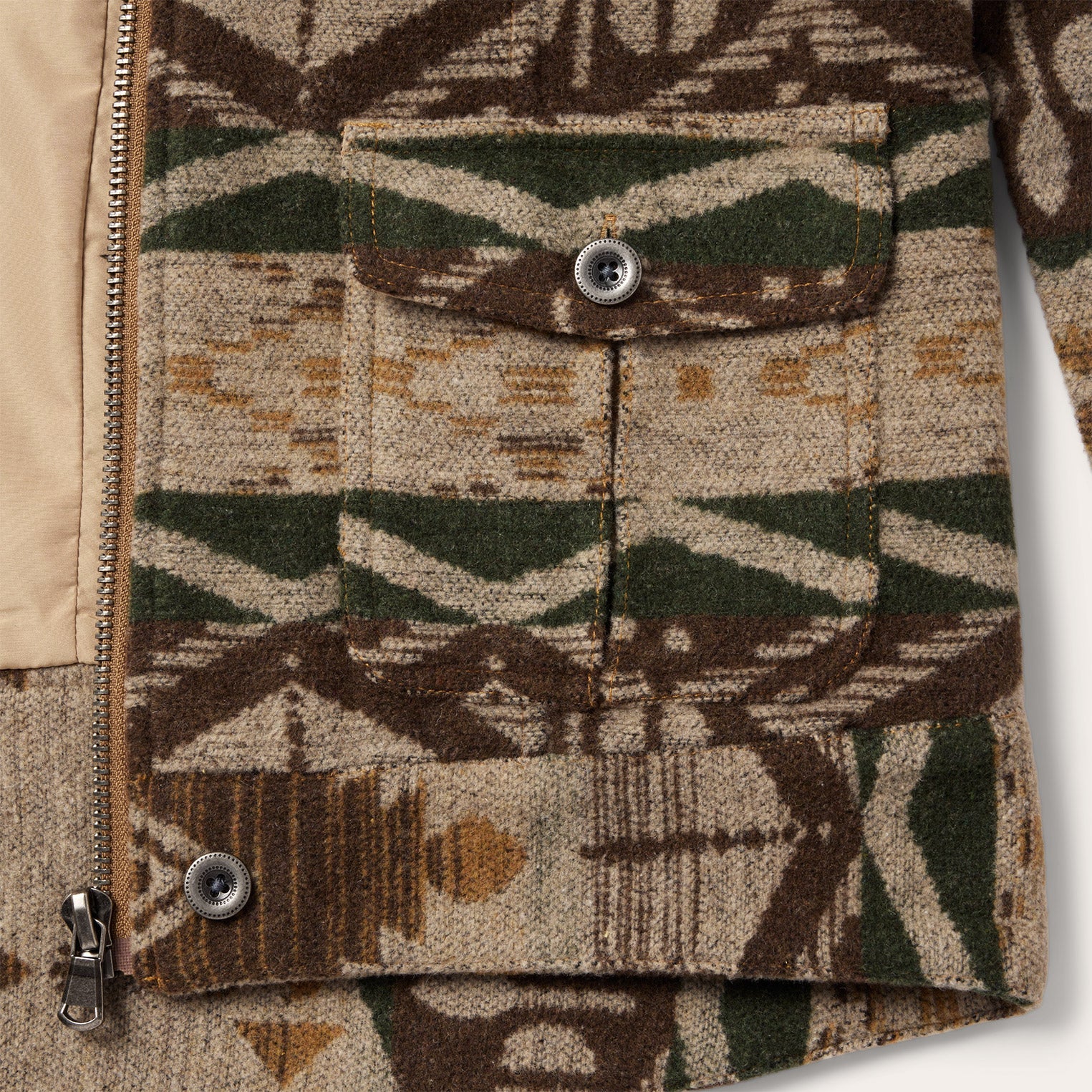 Southwestern Flannel Jacket Brown | Stetson