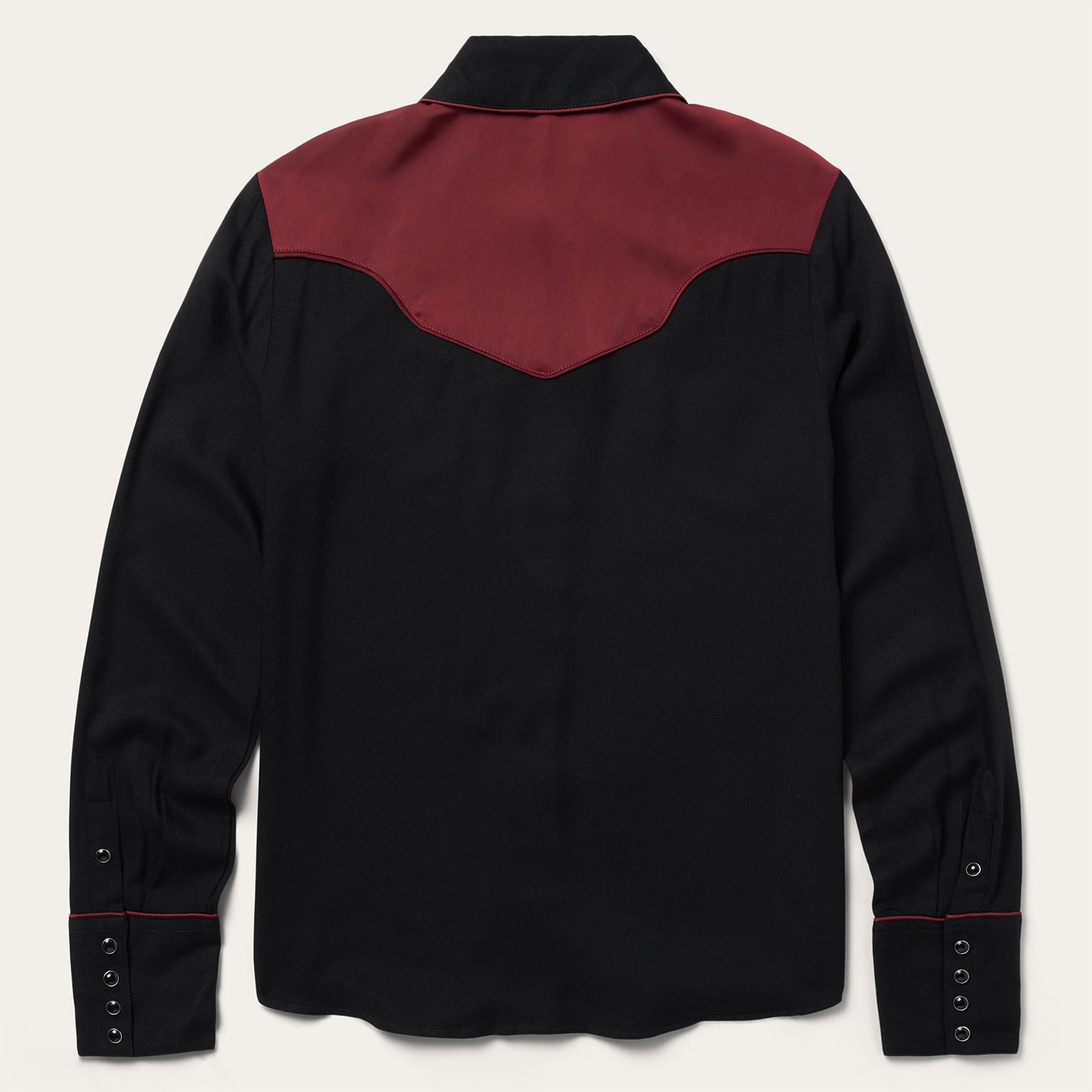 Piped Western Blouse Black | Stetson