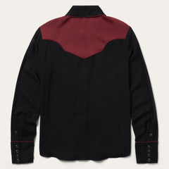 Piped Western Blouse Black | Stetson
