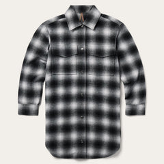 Ombre Oversized Shirt Jacket Black | Stetson