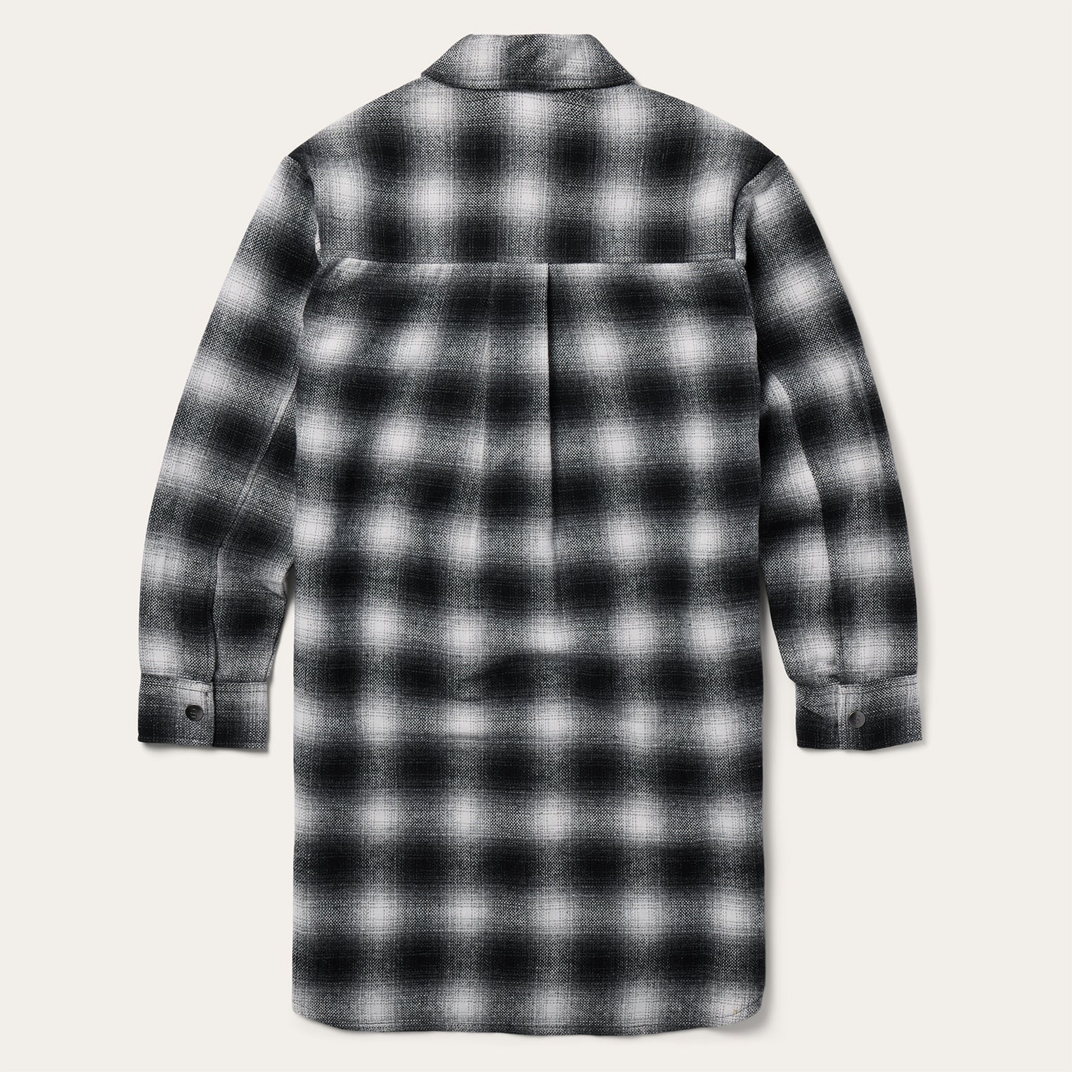 Ombre Oversized Shirt Jacket Black | Stetson