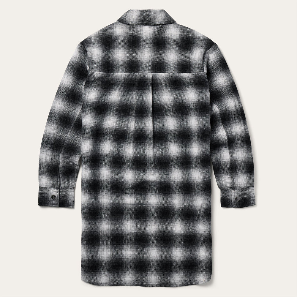 Ombre Oversized Shirt Jacket Black | Stetson
