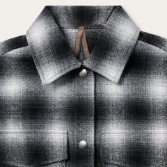 Ombre Oversized Shirt Jacket Black | Stetson