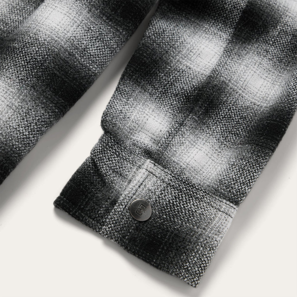 Ombre Oversized Shirt Jacket Black | Stetson
