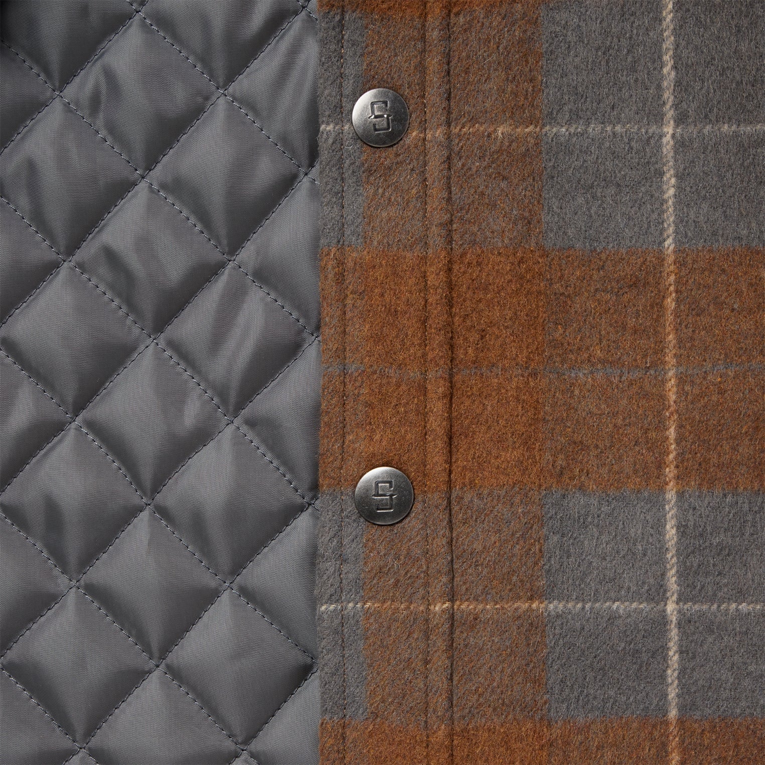 Plaid Western Shirt Jacket Brown | Stetson