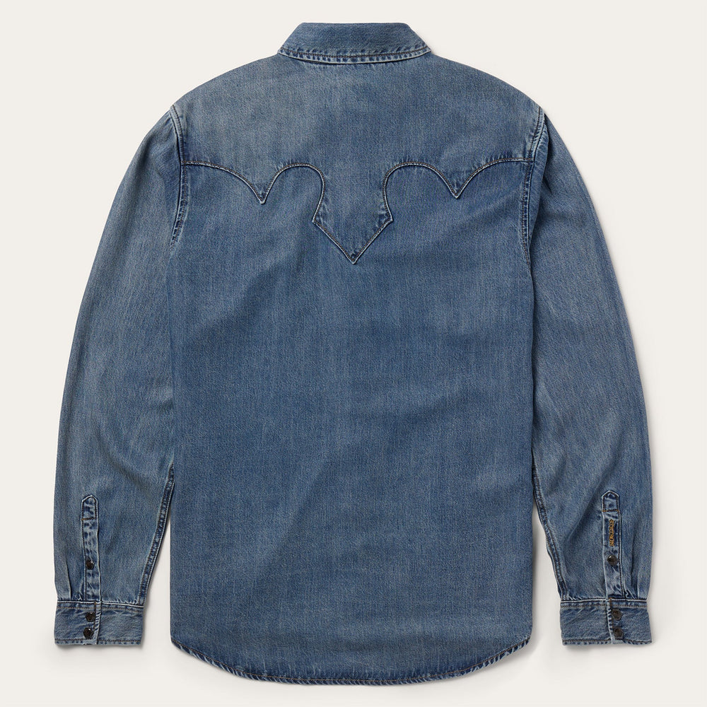 Retro Denim Western Shirt Blue | Stetson