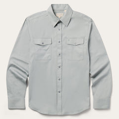 Brushed Twill Western Shirt Slate Green | Stetson