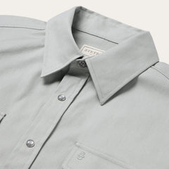 Brushed Twill Western Shirt Slate Green | Stetson