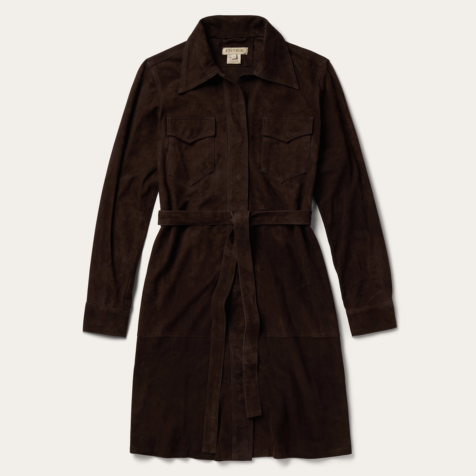 Lambskin Shirt Dress Brown | Stetson