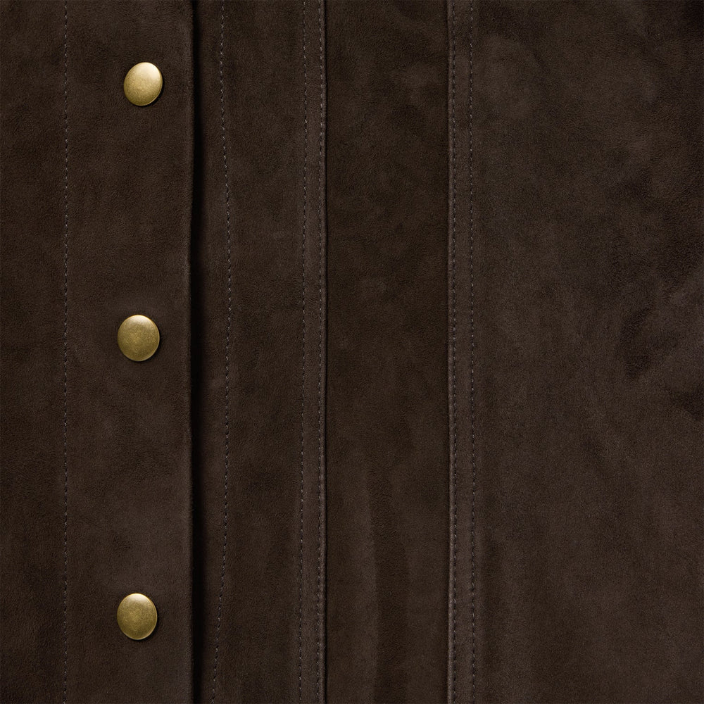 Lambskin Shirt Jacket Brown | Stetson