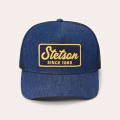 Dark Denim 1865 Patch Trucker Cap Blue | Stetson