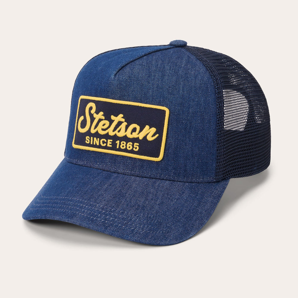 Dark Denim 1865 Patch Trucker Cap Blue | Stetson