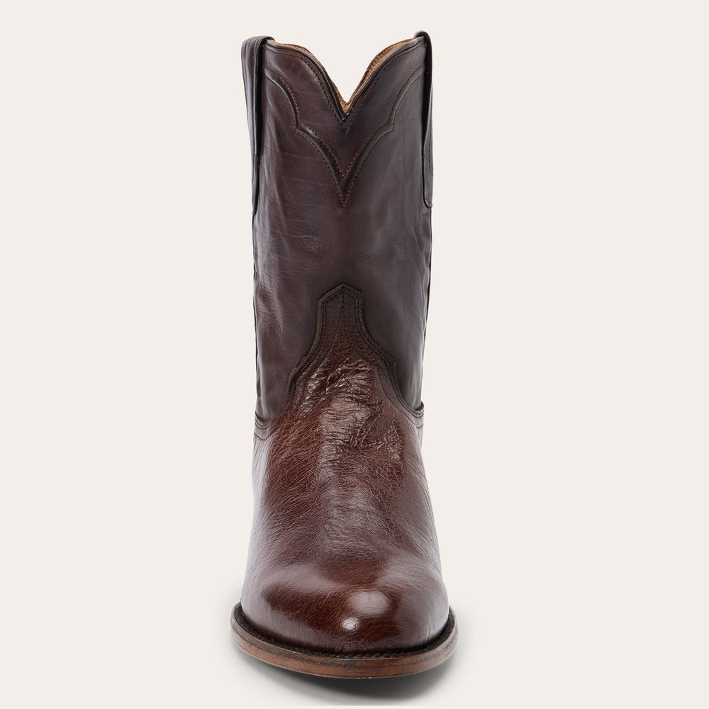 Clay Smooth Ostrich Roper Boots Tobacco | Stetson