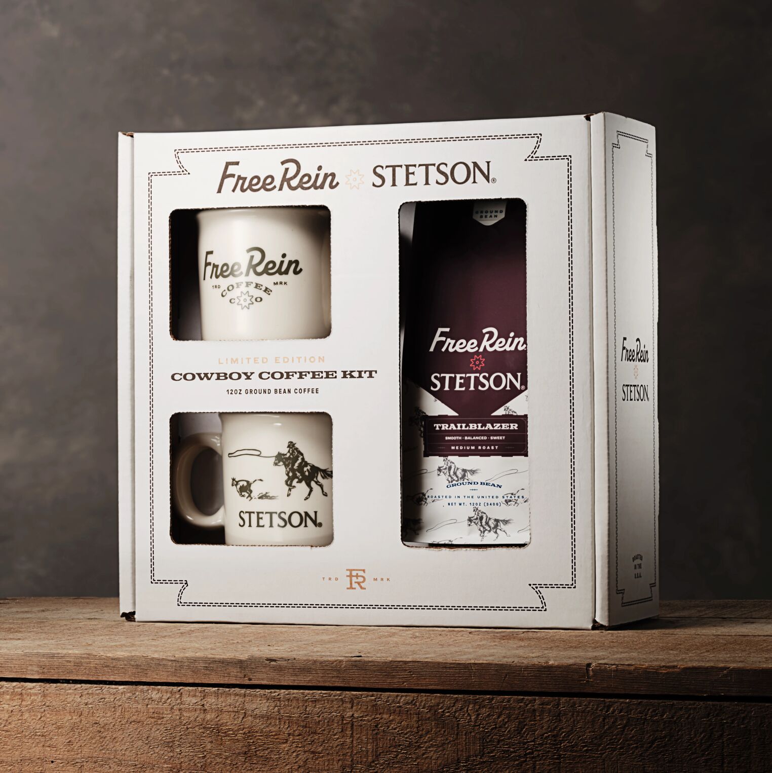 Stetson X Free Rein Cowboy Coffee Kit White | Stetson