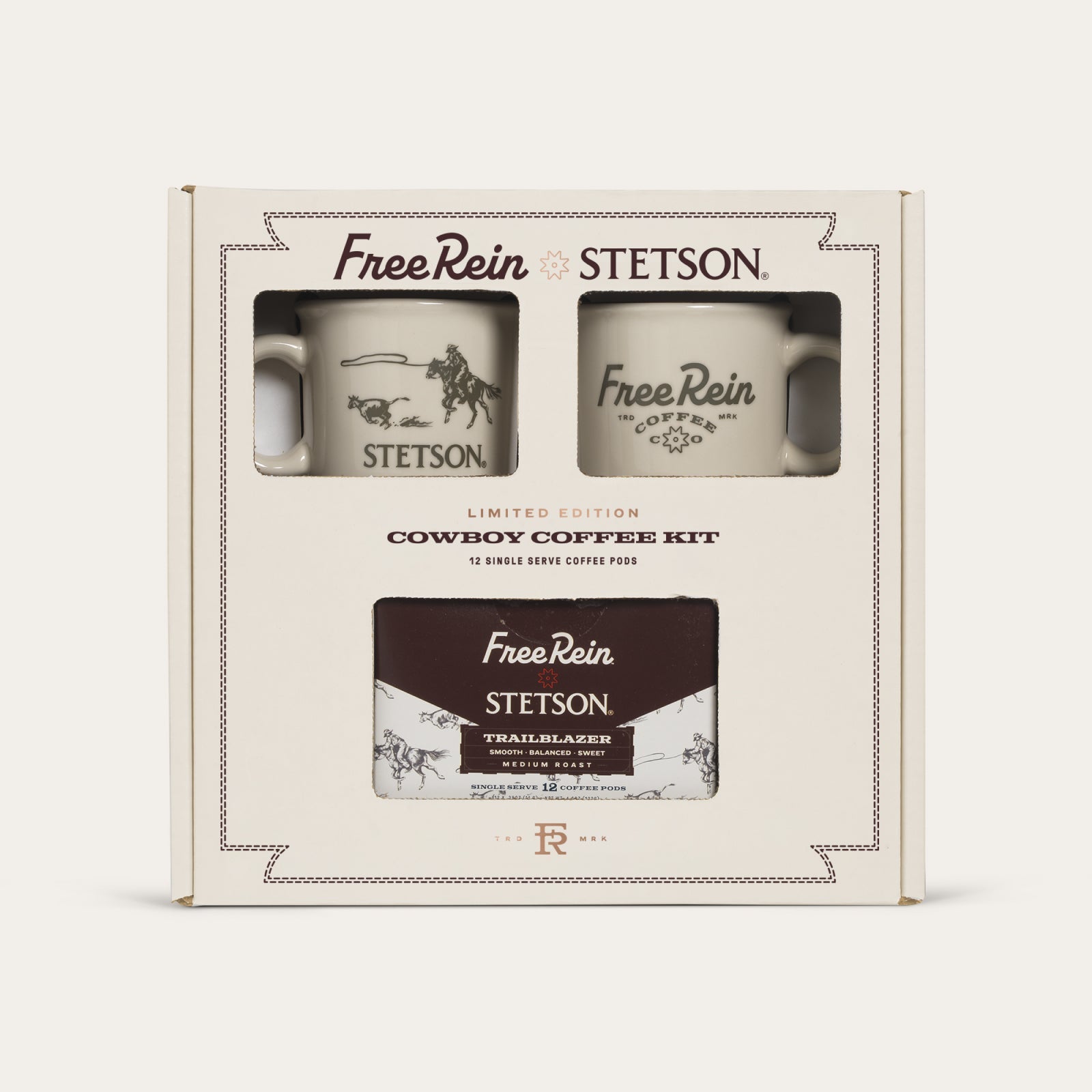 Stetson X Free Rein Cowboy Coffee Pod Kit White | Stetson
