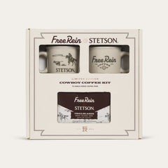 Stetson X Free Rein Cowboy Coffee Pod Kit White | Stetson