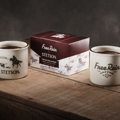 Stetson X Free Rein Cowboy Coffee Pod Kit White | Stetson