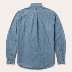 Chambray Button-Down Shirt Blue | Stetson