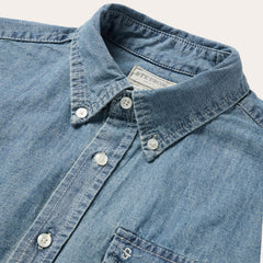 Chambray Button-Down Shirt Blue | Stetson
