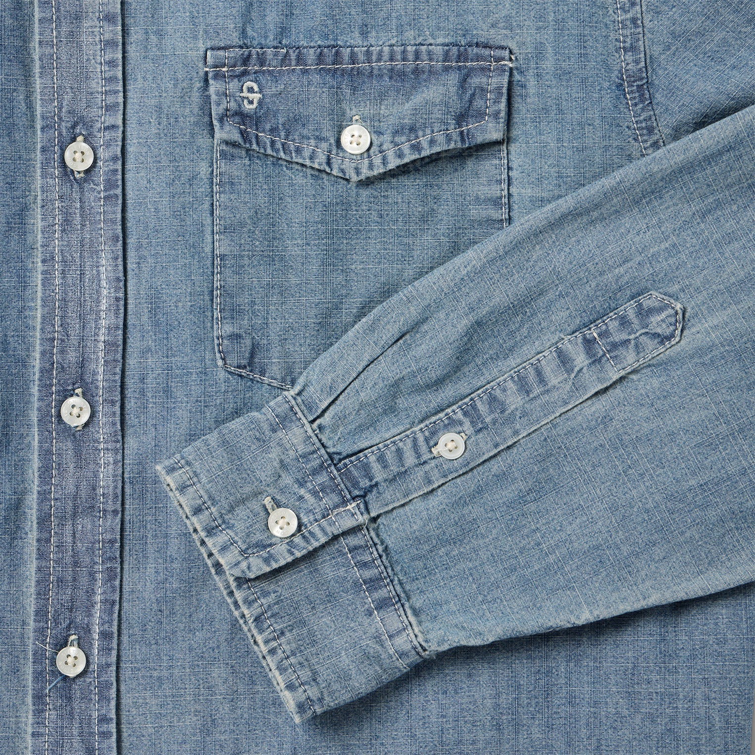 Chambray Button-Down Shirt Blue | Stetson
