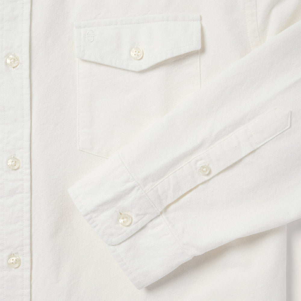 Peached Oxford Button-Down Shirt White | Stetson