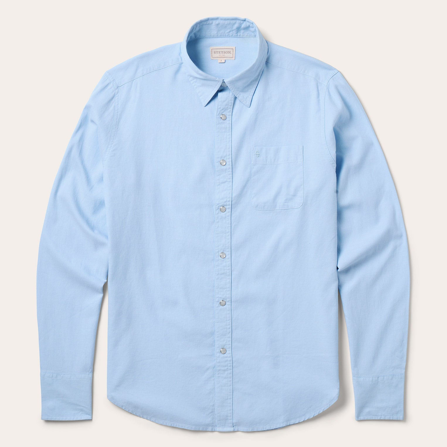 Pinpoint Oxford Shirt Blue | Stetson